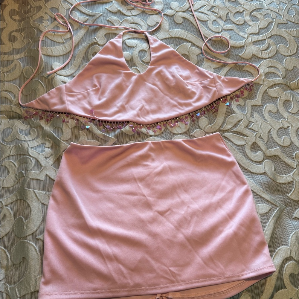 Lucy in the Sky Pink Embellished Set